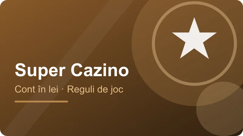 Pauze, limite și suport – ilustrație pentru secțiunea Super Cazino